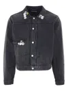 Enfants Riches Deprimes Black Type Vii Pin Assemblage Denim Jacket In Multi