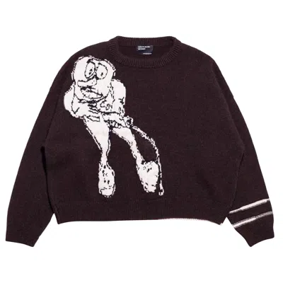 Pre-owned Enfants Riches Deprimes Enfants Riches Déprimés Jean D. Sweater 'brown/ivory/black' | Men's Size L