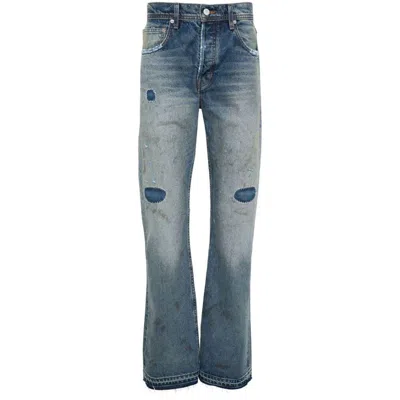 Enfants Riches Deprimes Hit And Run Low-rise Bootcut Jeans In Blue