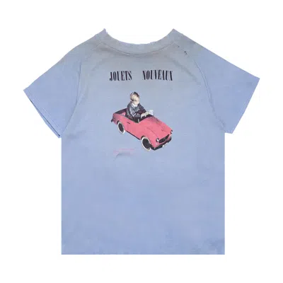 Pre-owned Enfants Riches Deprimes Enfants Riches Déprimés Jouets Nouveaux Raglan T-shirt 'sun Faded Blue' | Men's Size M