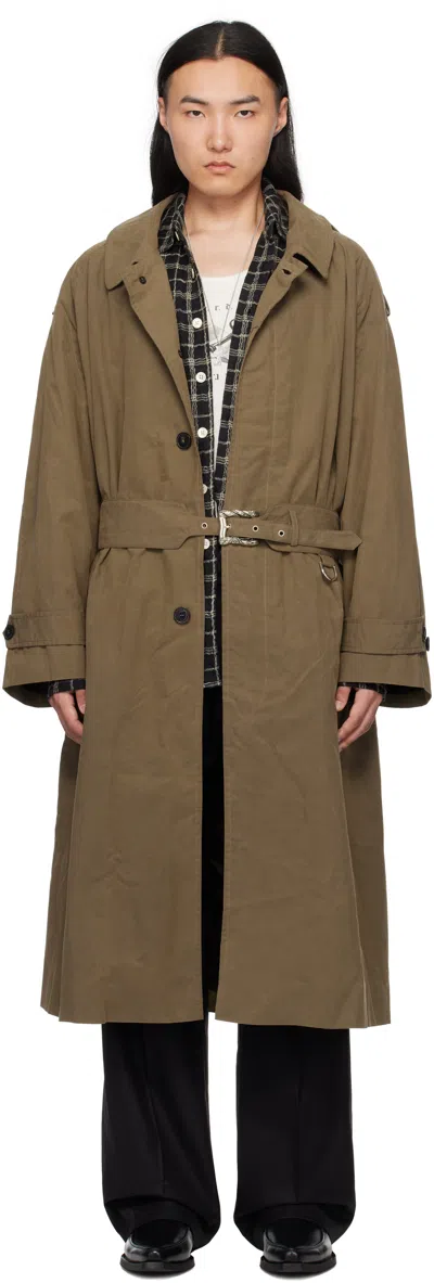Enfants Riches Deprimes Khaki Museum Sunday Trench Coat