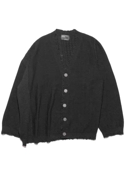 Enfants Riches Deprimes Knitted Cardigan With Buttons In Black