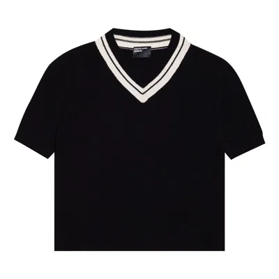 Pre-owned Enfants Riches Deprimes Enfants Riches Déprimés Larry Knit V-neck Sweater 'black/white' | Men's Size M