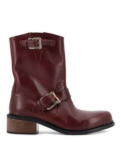 ENFANTS RICHES DEPRIMES LEATHER BOOTS