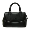 Enfants Riches Deprimes Leather Bowling Bag With Logo In Black