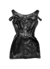 Enfants Riches Deprimes Leather Dress In Black