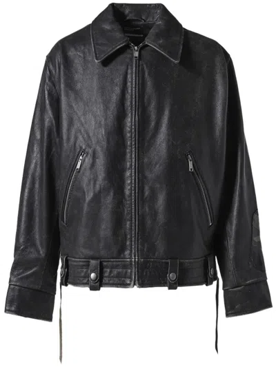 Enfants Riches Deprimes Leather Jacket In Black