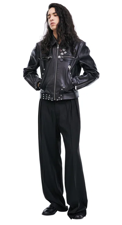 Enfants Riches Deprimes Leather Jacket In Black
