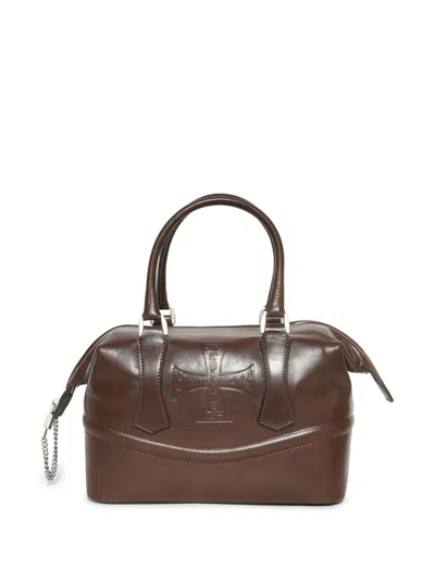 Enfants Riches Deprimes Logo-debossed Holdall In Brown
