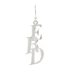 Enfants Riches Deprimes Silver Small Monogram Single Earring In White