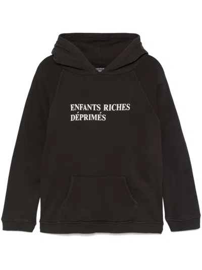 Enfants Riches Deprimes Logo-print Hoodie In Brown