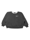 Enfants Riches Deprimes Gray Lined Raglan Logo Sweatshirt In Gray