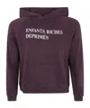 Enfants Riches Deprimes Enfants Riches Déprimés Classic Logo Shrunken Hoodie Clothing In Purple