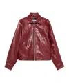 Enfants Riches Deprimes Long Sleeve Leather Jacket In Animal Print