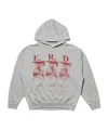 Enfants Riches Deprimes Distressed Logo-print Cotton-jersey Hoodie In Gray