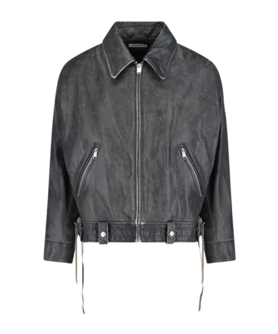 Enfants Riches Deprimes Long-sleeved Pilot Jacket In Blacksand