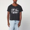 Enfants Riches Deprimes Look For The Fifth Black Vintage-effect T-shirt In Black