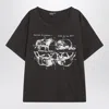 Enfants Riches Deprimes Look For The Fifth Black Vintage-effect T-shirt In Black
