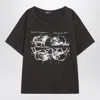 Enfants Riches Deprimes Look For The Fifth Black Vintage-effect T-shirt In Black