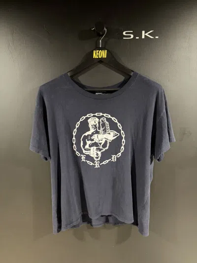 Pre-owned Enfants Riches Deprimes March Erd Chain Faded Purple Tee S In Blue
