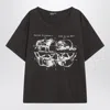 Enfants Riches Deprimes Look For The Fifth Black Vintage-effect T-shirt In Black