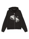 Enfants Riches Deprimes Holy Bible Assemblage Printed Cotton-jersey Zip-up Hoodie
