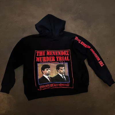 Pre-owned Enfants Riches Deprimes Menedez Murder Trial Hoodie In Black