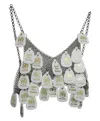 Enfants Riches Deprimes Na Chain Bra In Silver