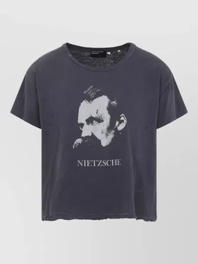 Enfants Riches Deprimes Nietzsche Graphic Print Short Sleeve T-shirt In Blue