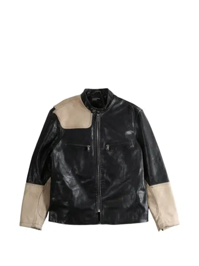 Enfants Riches Deprimes Nurse Ii Panelled Leather Jacket In Black