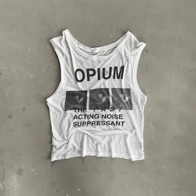 Pre-owned Enfants Riches Deprimes Opium Tanktop In White