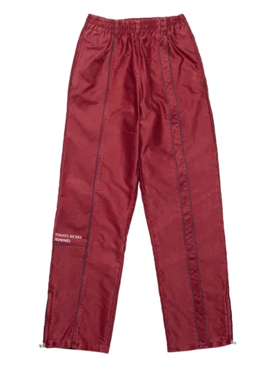 Enfants Riches Deprimes Panelled Zip-detail Trousers In Red