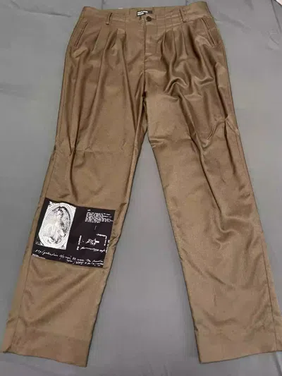 Pre-owned Enfants Riches Deprimes Patch Suit Pants In Brown