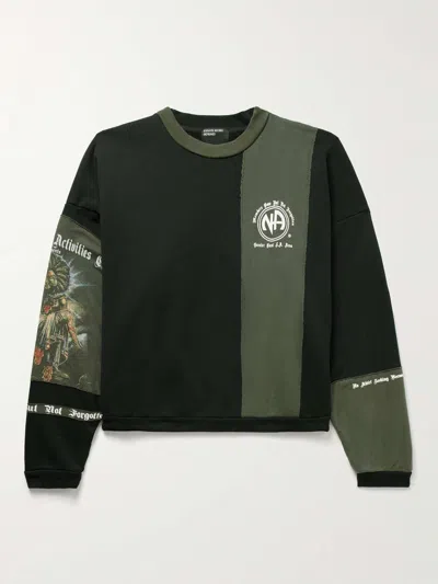 Pre-owned Enfants Riches Deprimes Patch Work Deconstructed Sweatshirt In Black