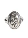 Enfants Riches Deprimes Pin Up Girl Cameo Ring In Metallic
