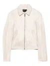 Enfants Riches Deprimes Pleated Lambskin Jacket In Neutral