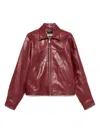 Enfants Riches Deprimes Long Sleeve Leather Jacket In Animal Print