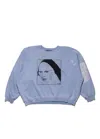 Enfants Riches Deprimes Erd Singing Nun Raglan Crewneck Sweatshirt Blue
