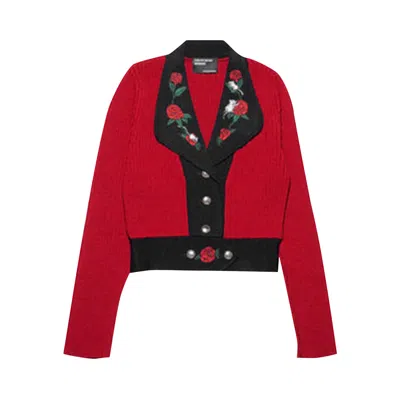 Pre-owned Enfants Riches Deprimes Enfants Riches Déprimés Rats Cardigan 'red/black' | Women's Size M