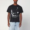 Enfants Riches Deprimes Reflection Black Vintage-effect T-shirt In Black