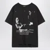 Enfants Riches Deprimes Reflection Black Vintage-effect T-shirt In Black