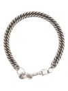 Enfants Riches Deprimes Rose-embellished Chain Necklace In Metallic
