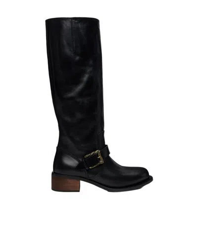 Enfants Riches Deprimes Round-head Boots In Black