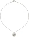 Enfants Riches Deprimes Silver Rat Locket Necklace In Silver