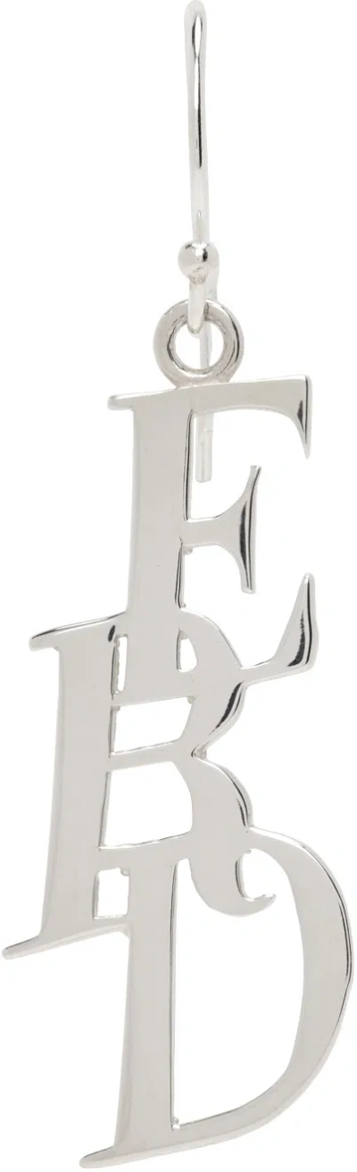 Enfants Riches Deprimes Silver Small Monogram Single Earring
