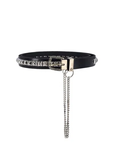 Enfants Riches Deprimes 'simple Rose' Chain Belt In Black