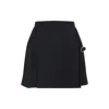 Enfants Riches Deprimes Pleated Buckle-fastening Mini Skirt In Black