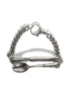 Enfants Riches Deprimes Spoon Fork Chain Bracelet In Metallic
