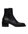 Enfants Riches Deprimes Black Night Version Square Toe Franky Boots In Black
