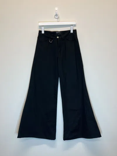 Pre-owned Enfants Riches Deprimes Ss23 Flared Dusseldorf Jeans In Black
